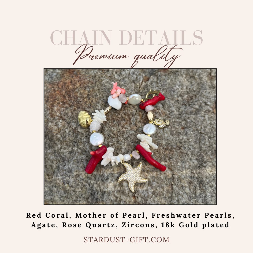 Designer Signature Coral Bracelet