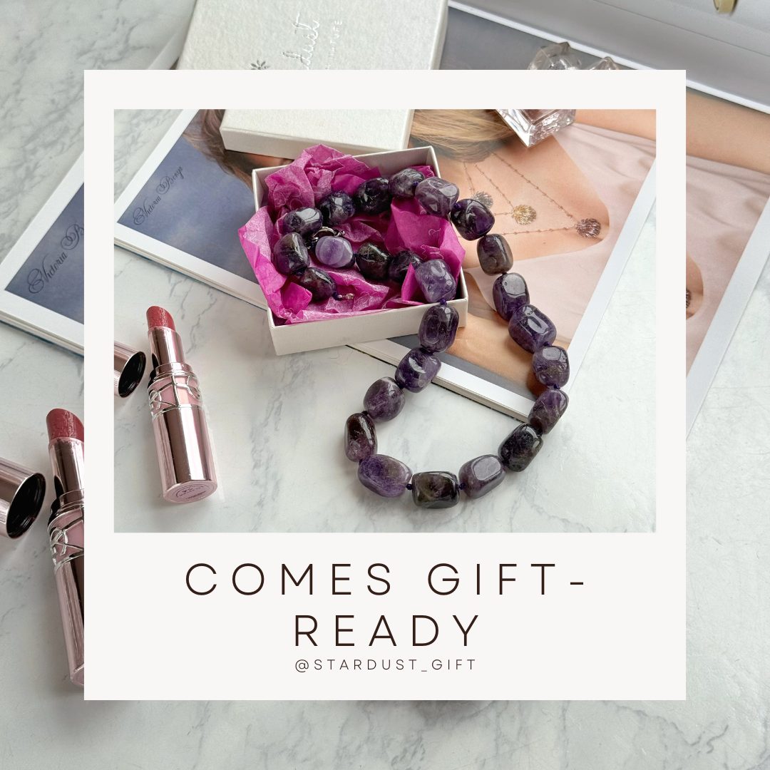 Natural Gemstone Nugget Choker Necklace | Clear Quartz, Amethyst & Sodalite