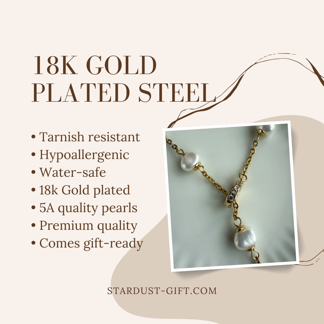Premium Asymmetrical Pearl Necklace