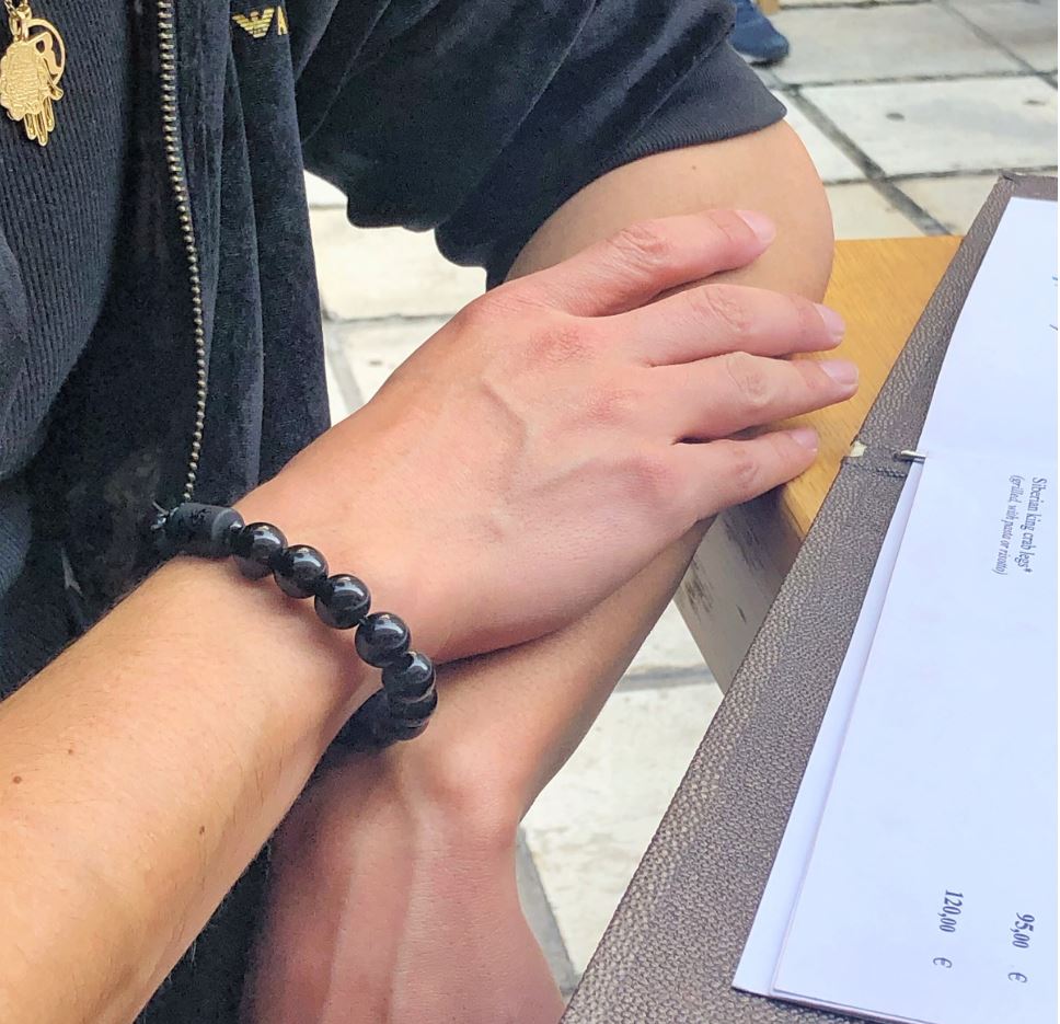 Genuine Obsidian bracelet