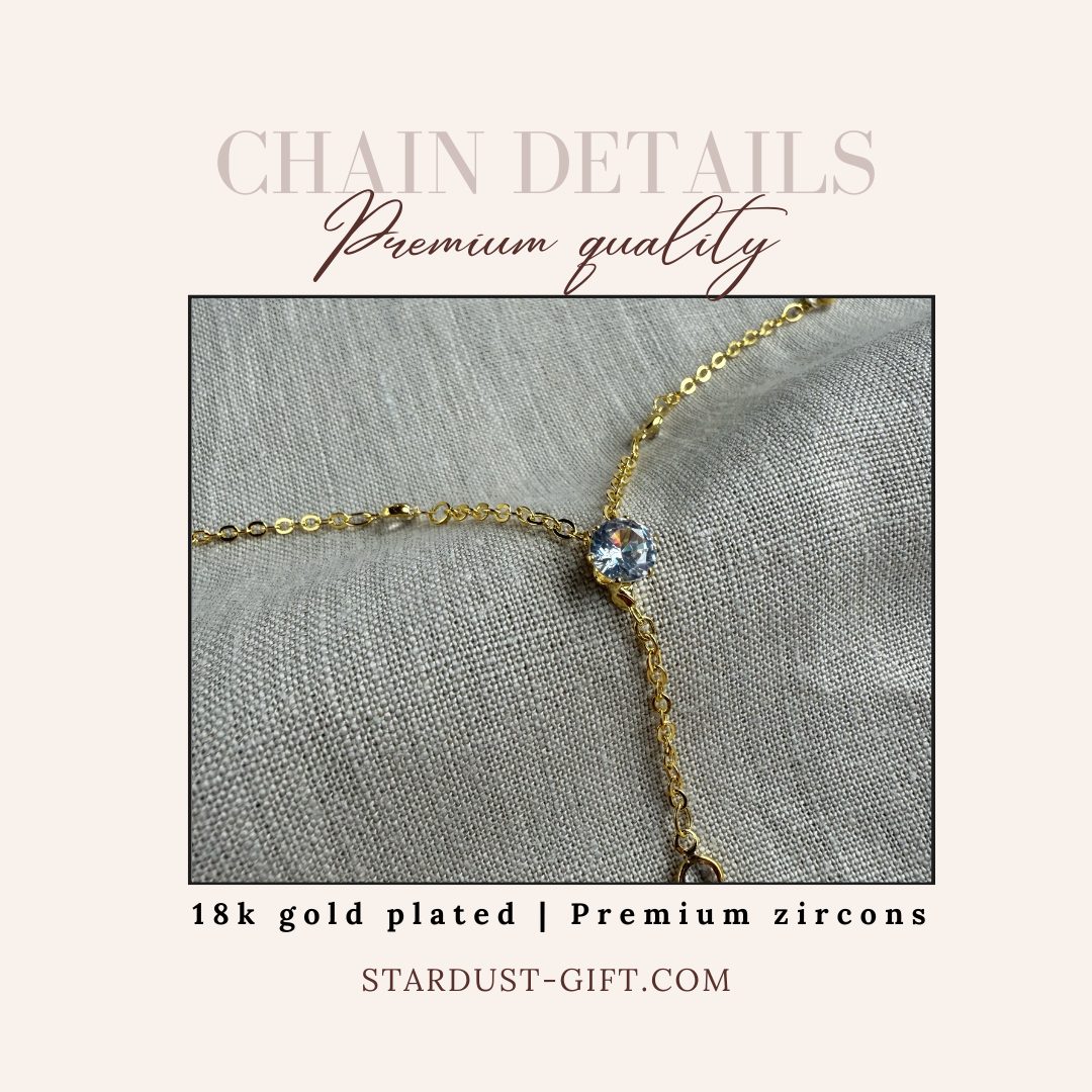 Luxurious gold Front Body Chain 18K Gold Plated