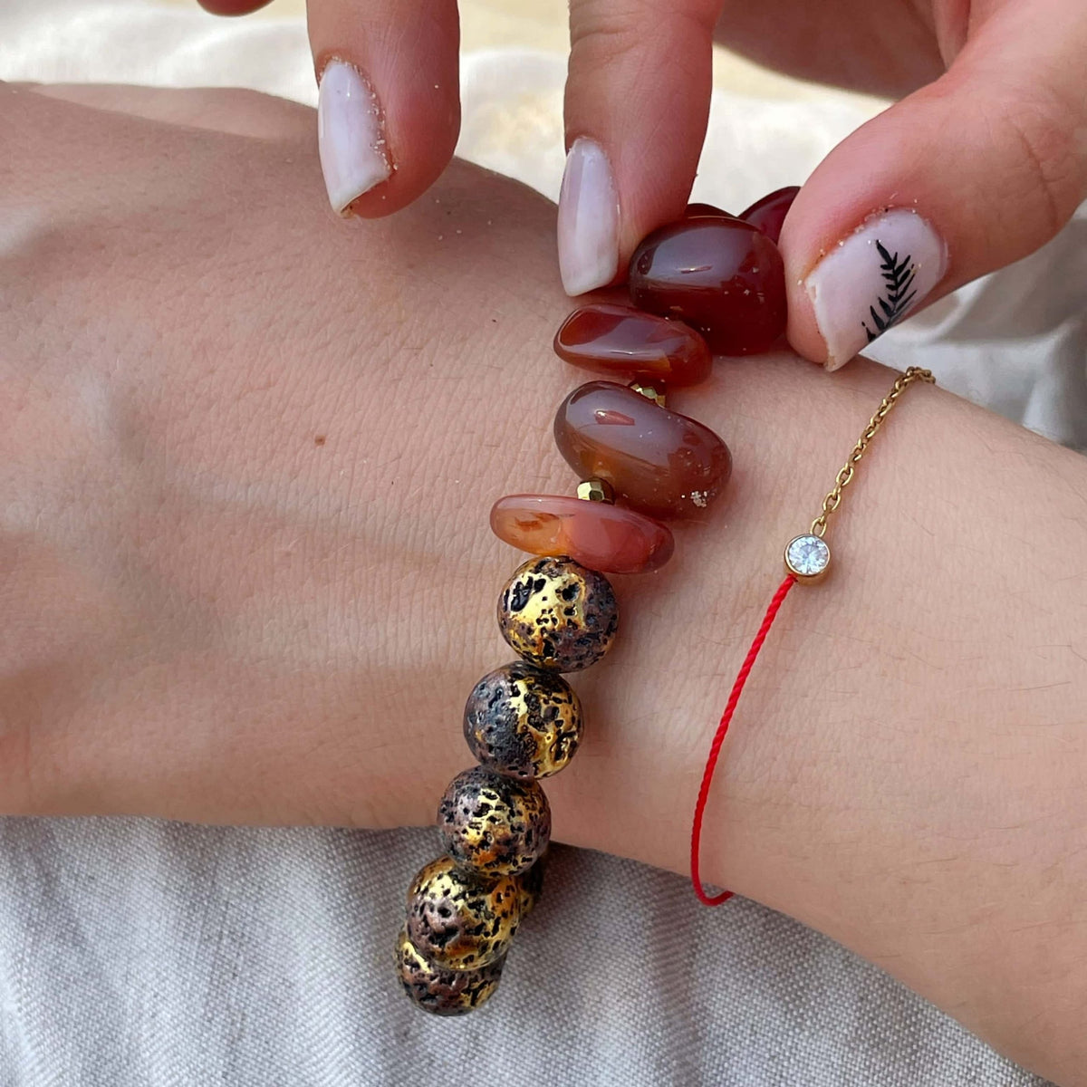 Luxury Tumbled Carnelian bracelet