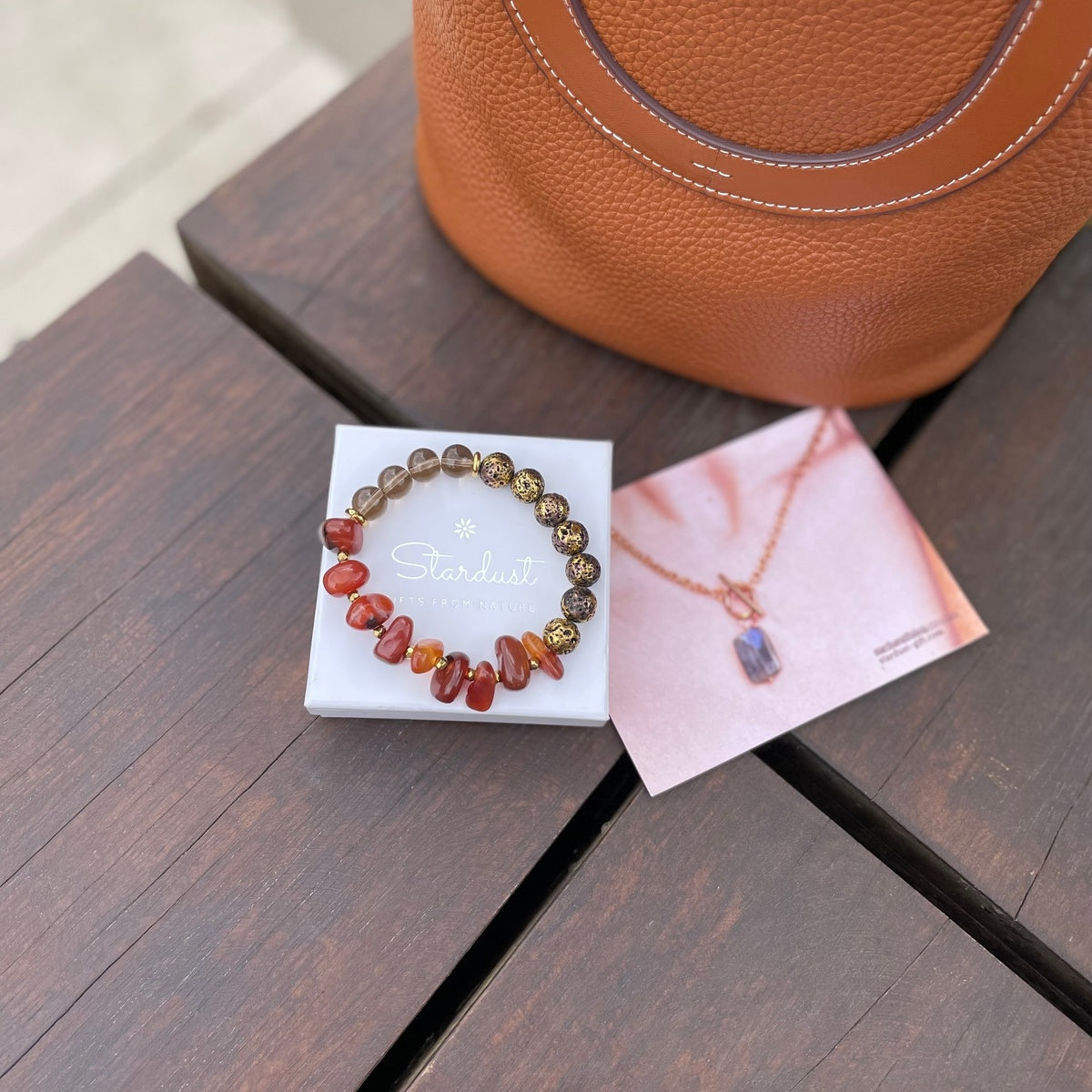 Luxury Tumbled Carnelian bracelet