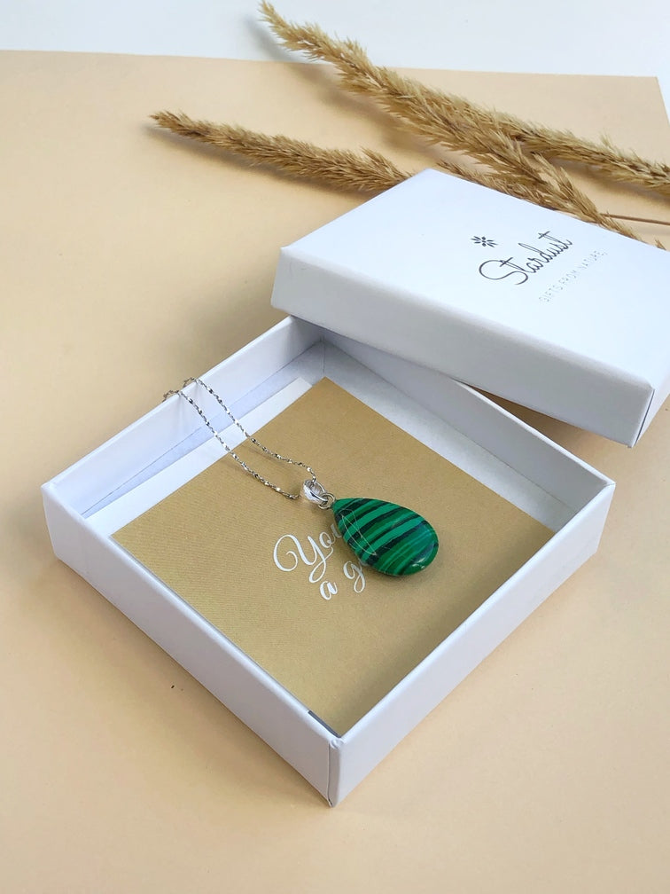 Green Jade Drop Pendant 1.5x2.5cm