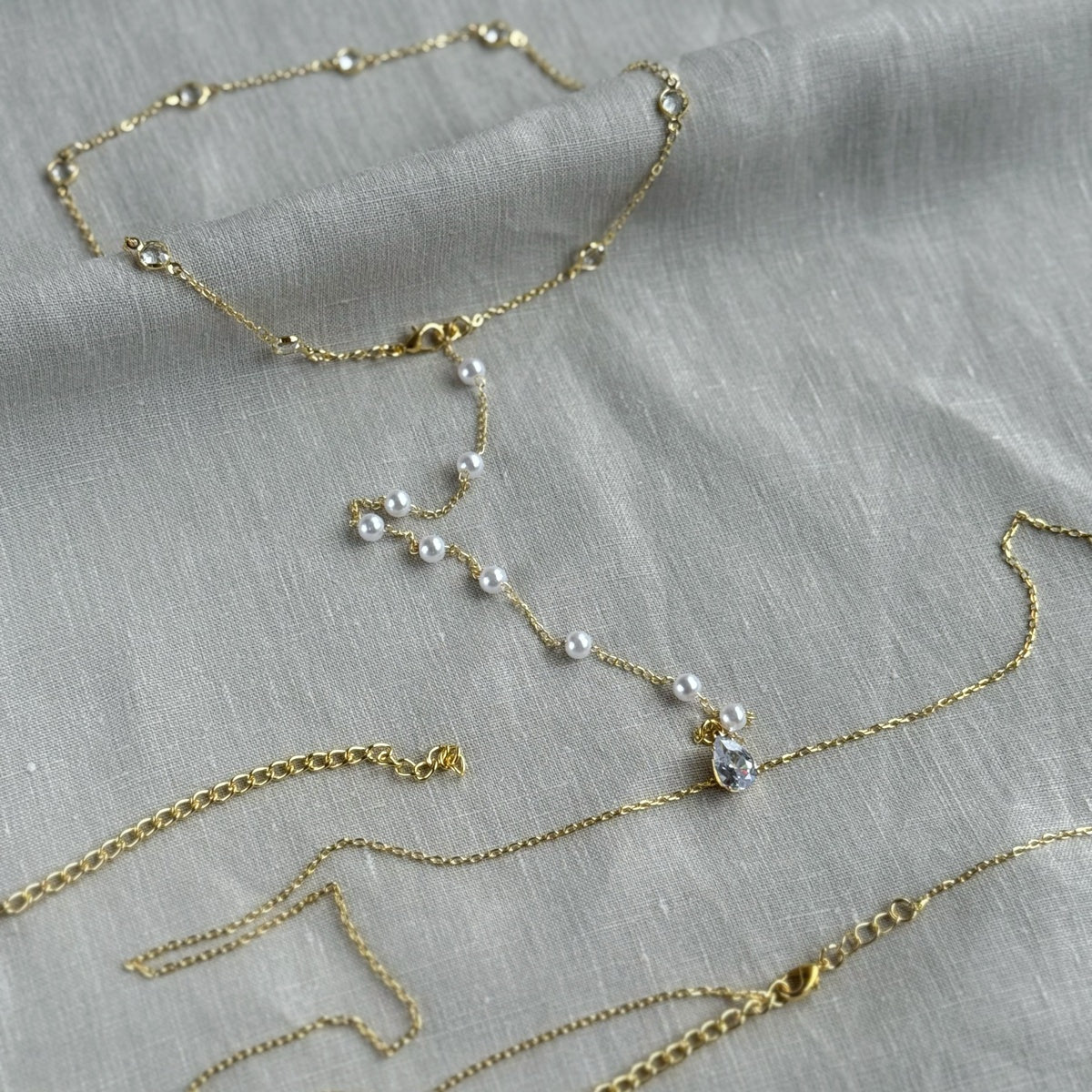 Luxurious Gold Body Chain for Back 18K Gold Plated