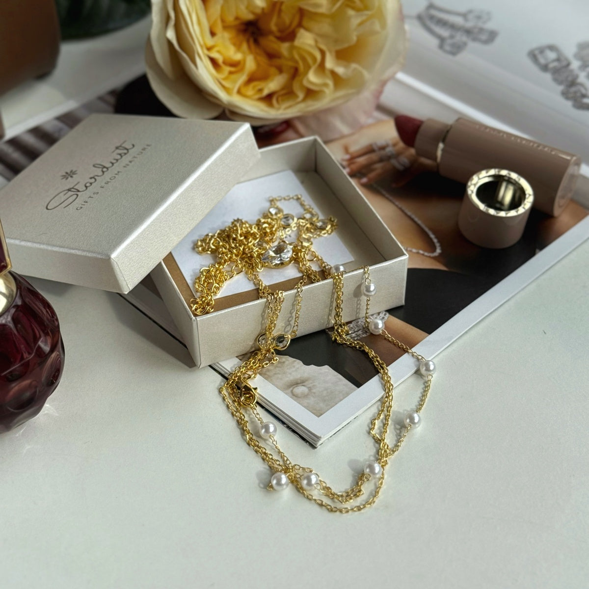 Luxurious Gold Body Chain for Back 18K Gold Plated