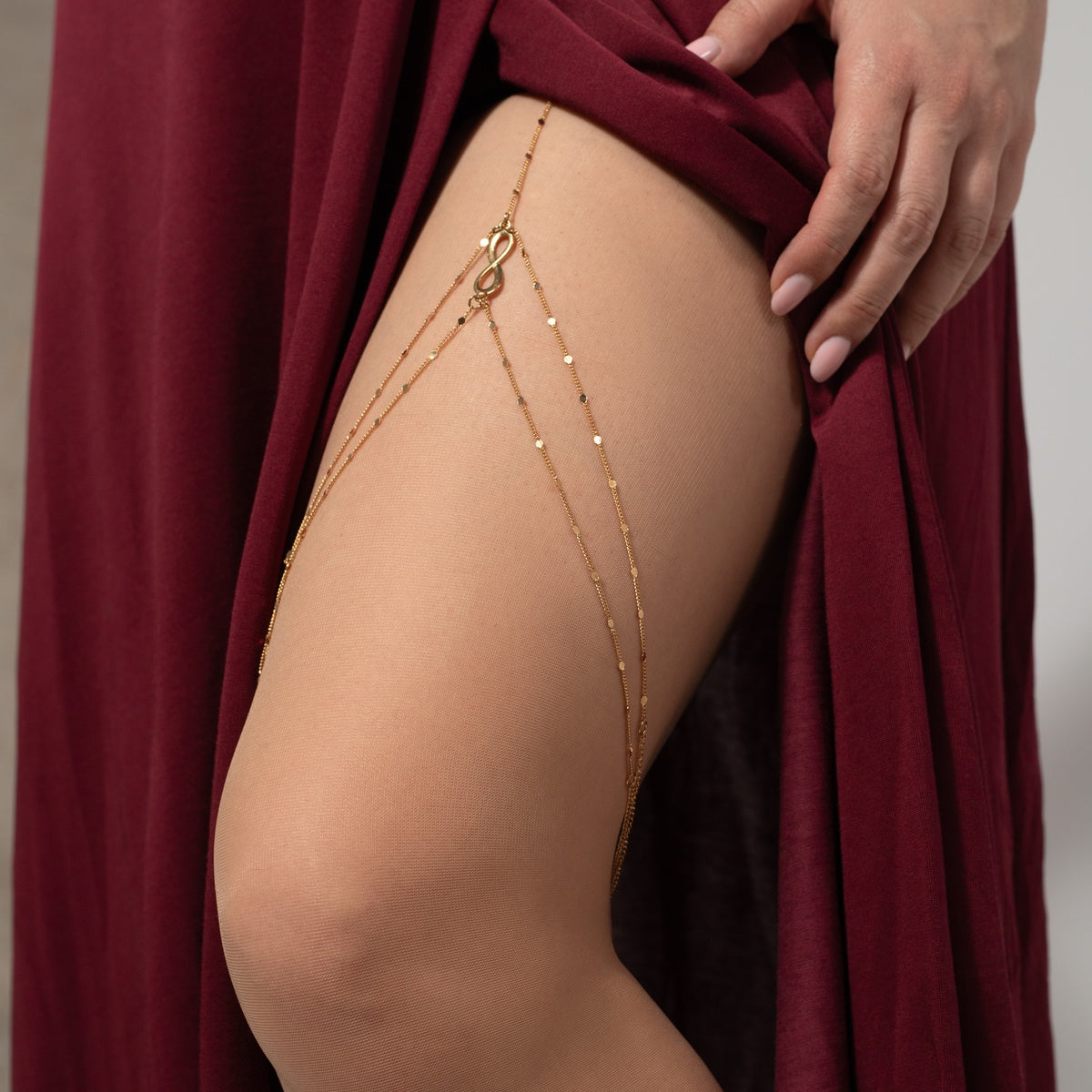 Infinity Thigh Chain Gold Plated