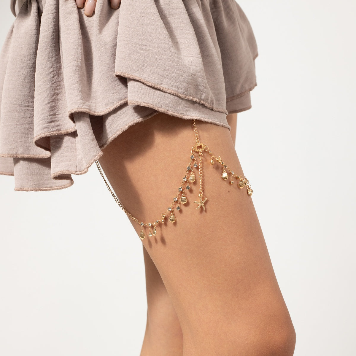 Gold Plated Thigh Leg Chain