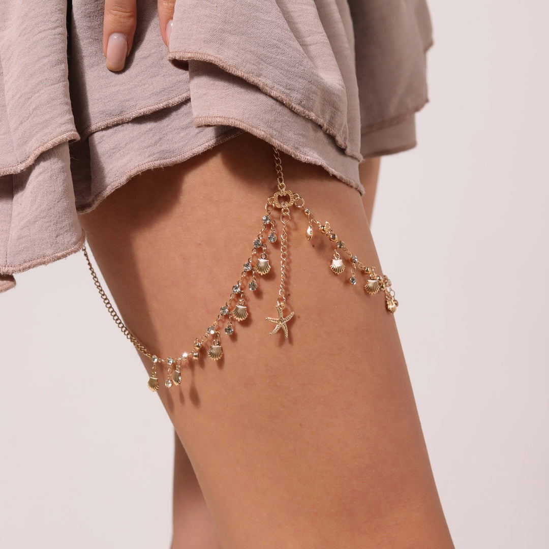 Gold Plated Thigh Leg Chain