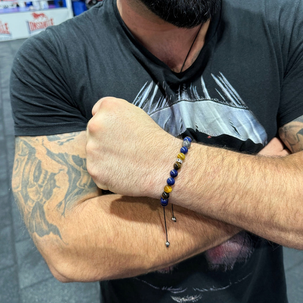 Luxury Men’s Bracelet with Lapis Lazuli & Tiger Eye