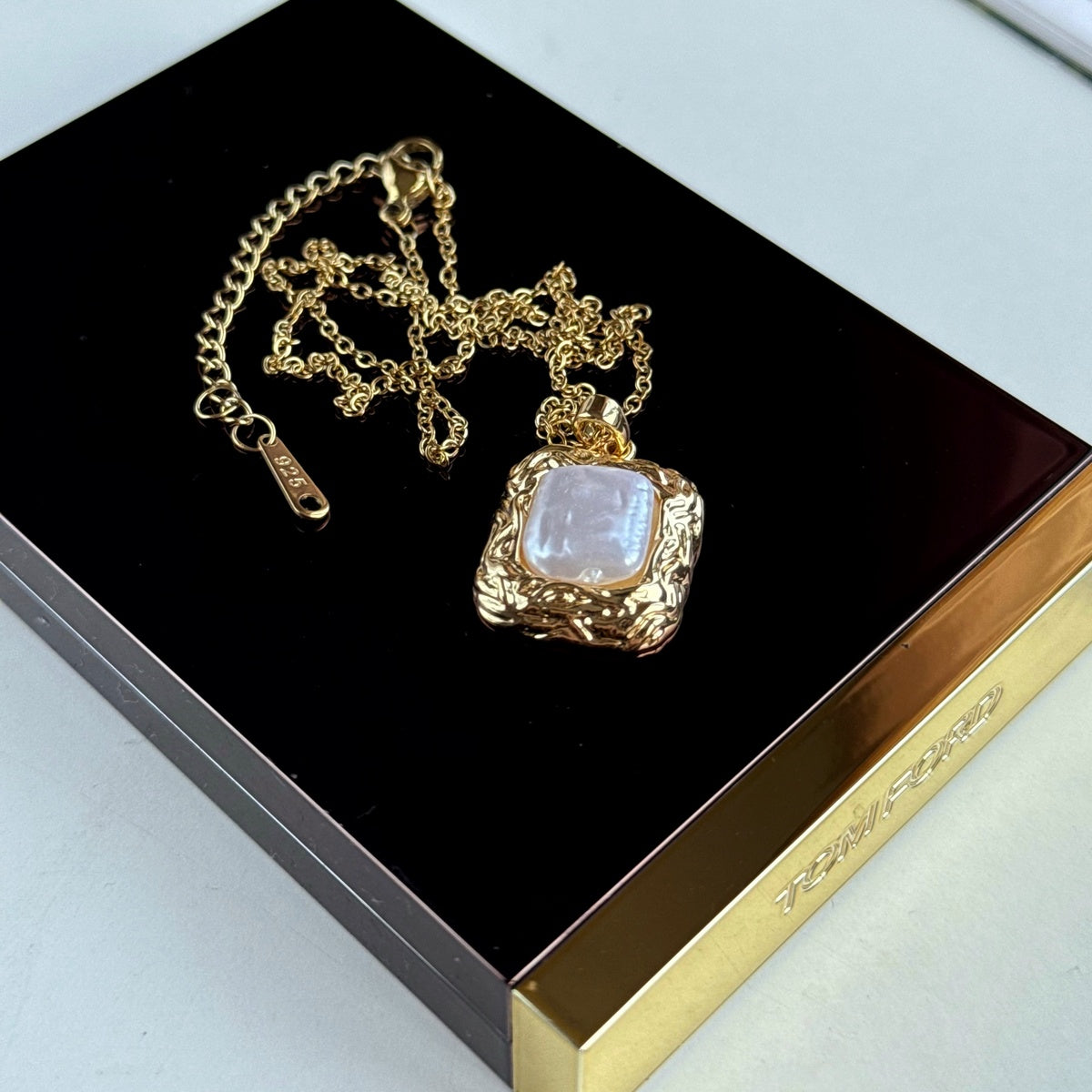 Premium Baroque-Style Pearl Pendant | 18K Gold-Plated Sterling Silver