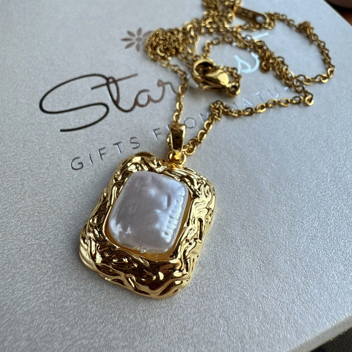 Premium Baroque-Style Pearl Pendant | 18K Gold-Plated Sterling Silver
