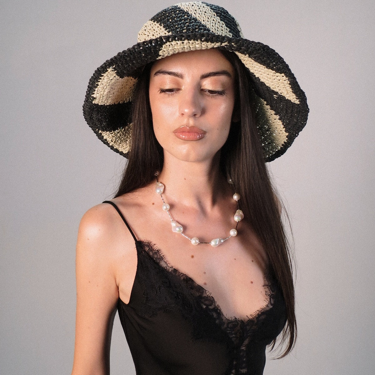 Silver Baroque Pearl Necklace