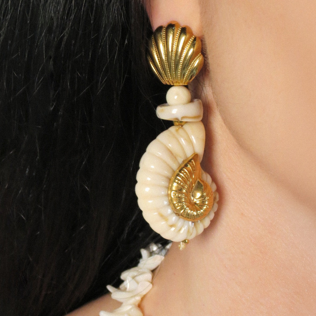 Natural Dainty Lightweight Shell Earrings