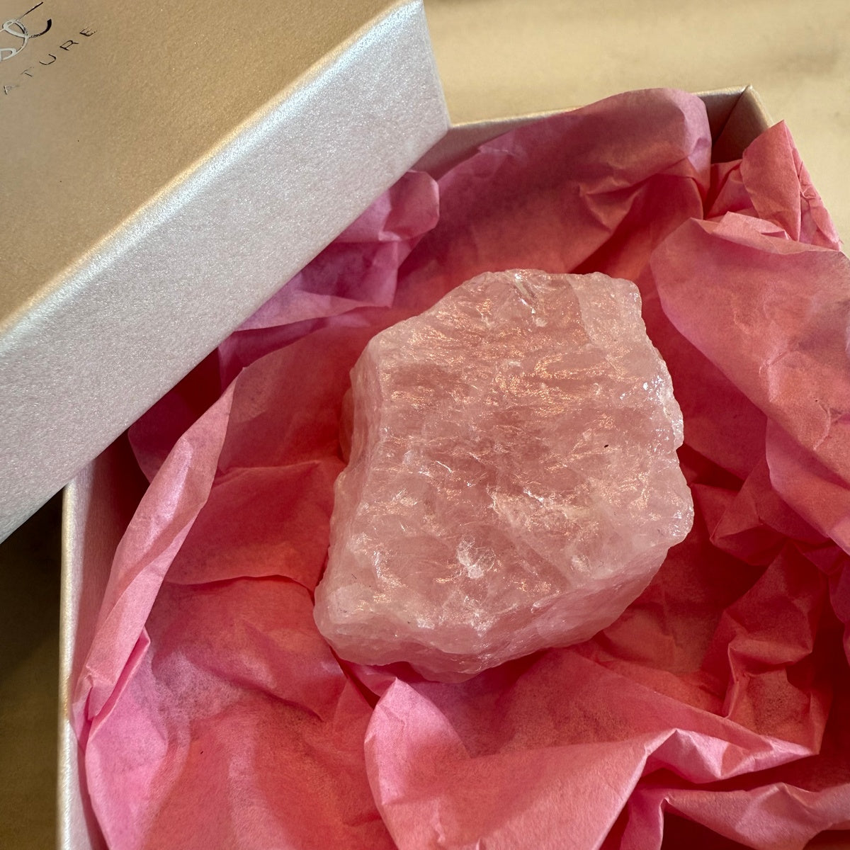 Raw Rose Quartz Crystal | Natural Rough Rose Quartz Stone | Healing Crystal Gift | Pink Crystal for Love & Self Care | Gift Ready Gemstone