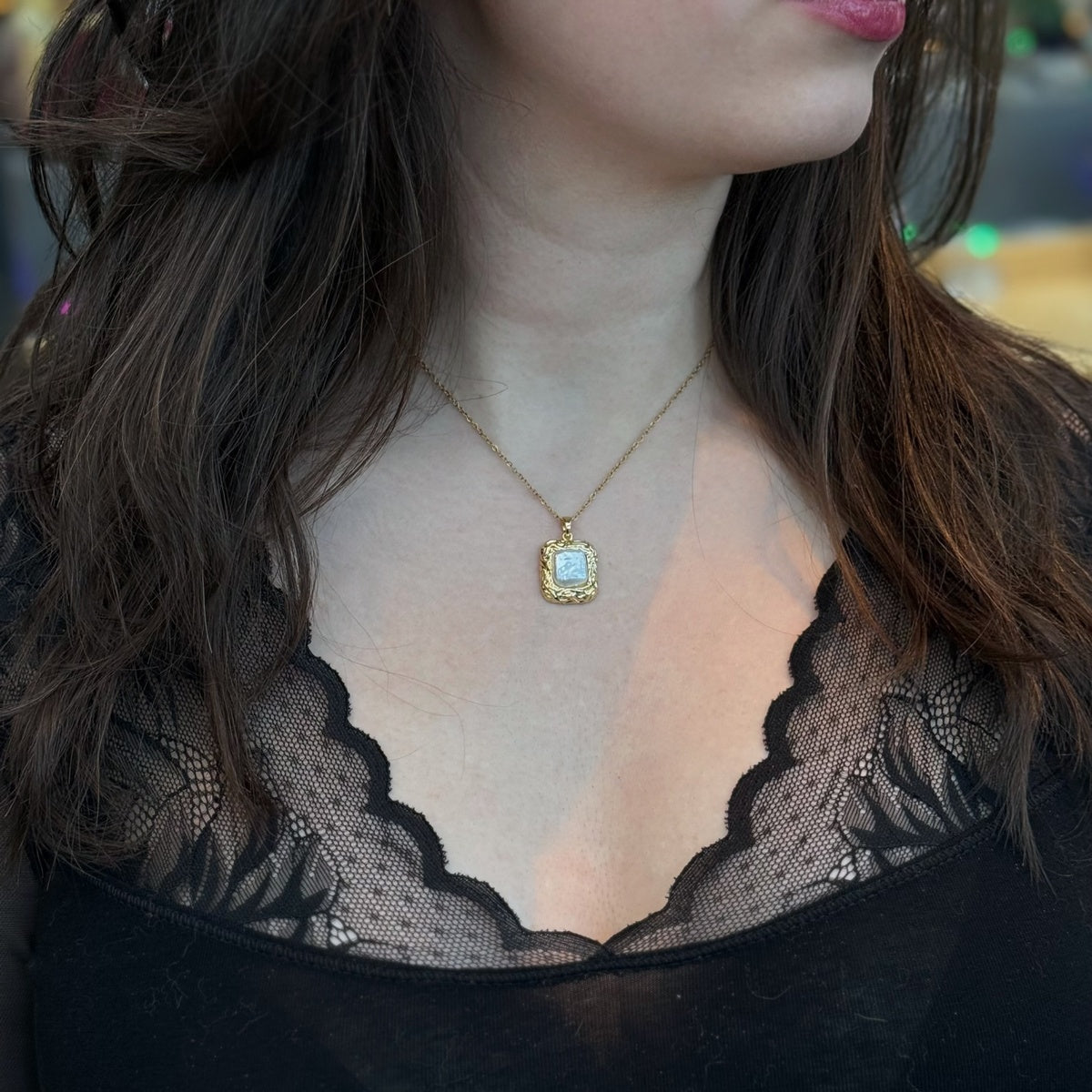 Premium Baroque-Style Pearl Pendant | 18K Gold-Plated Sterling Silver