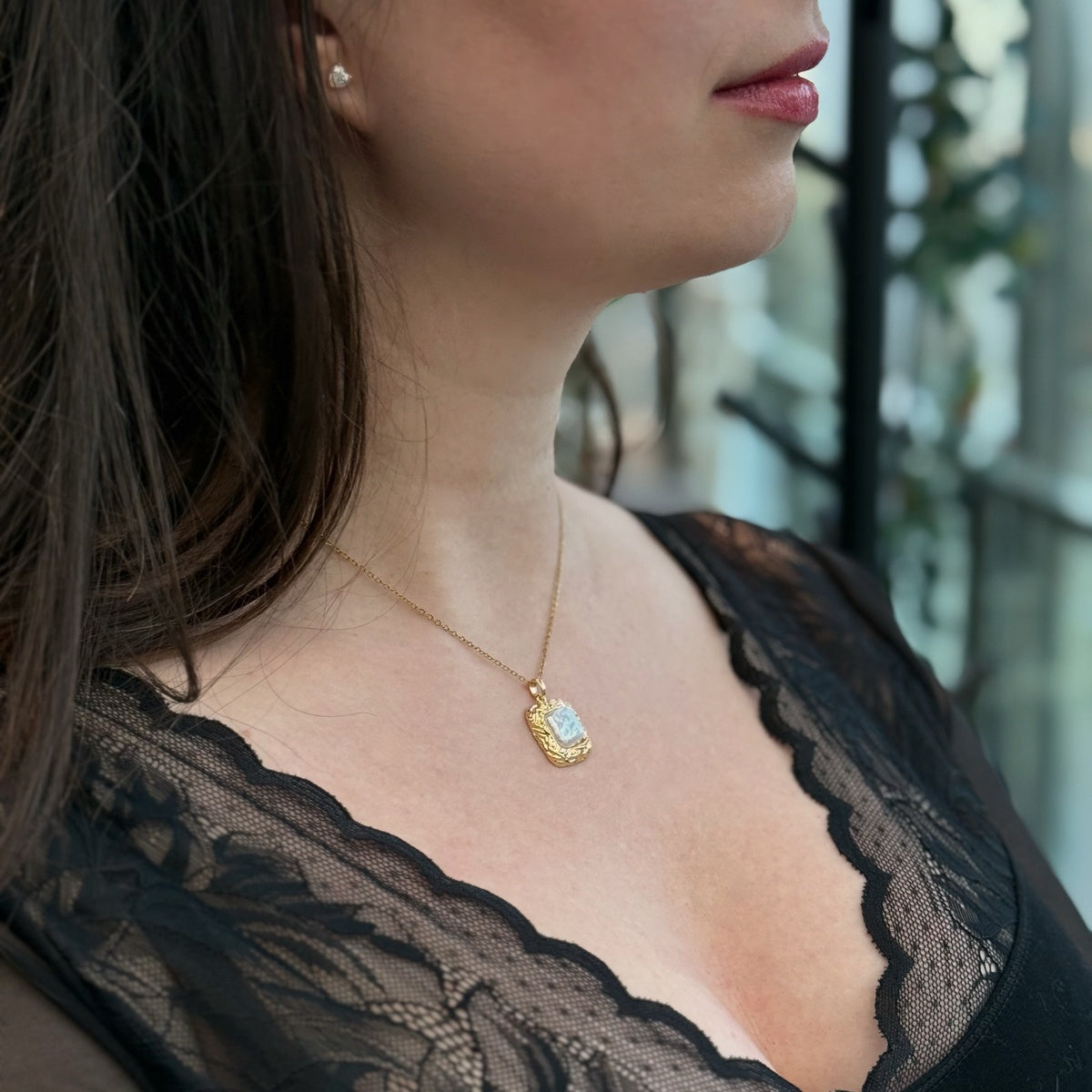 Premium Baroque-Style Pearl Pendant | 18K Gold-Plated Sterling Silver
