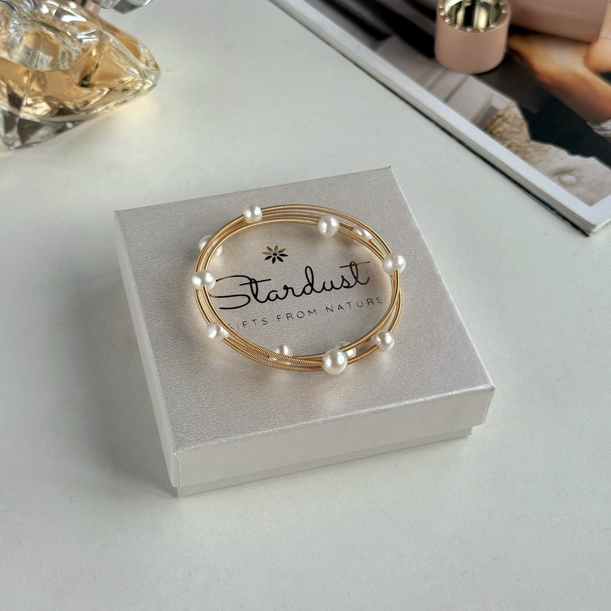 Triple Wrap Pearl Bracelet