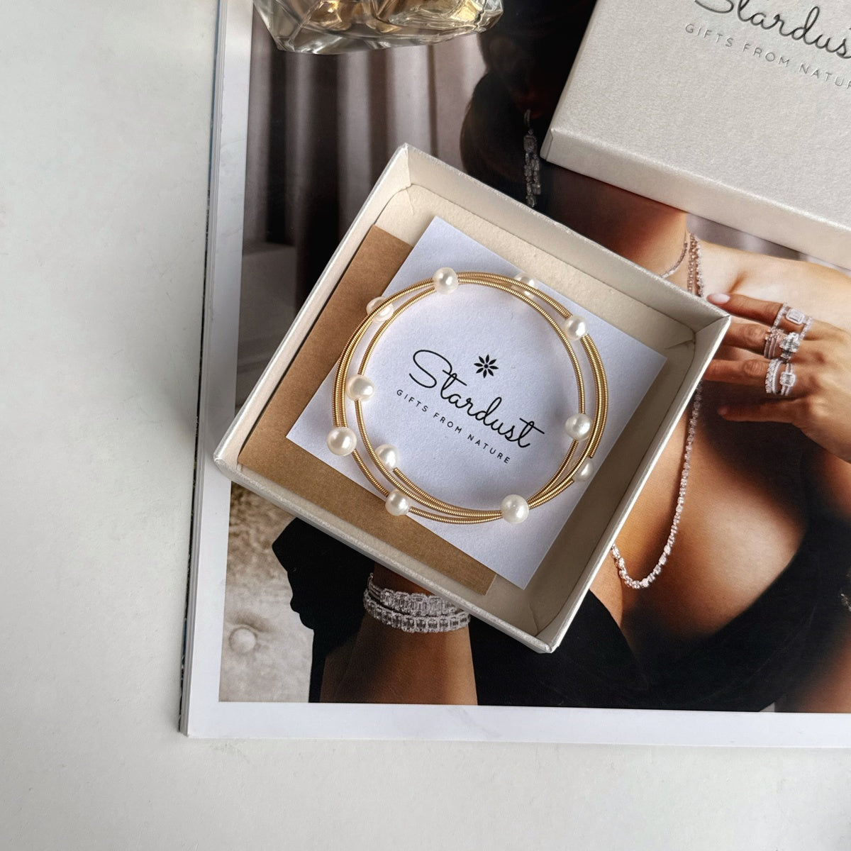 Triple Wrap Pearl Bracelet