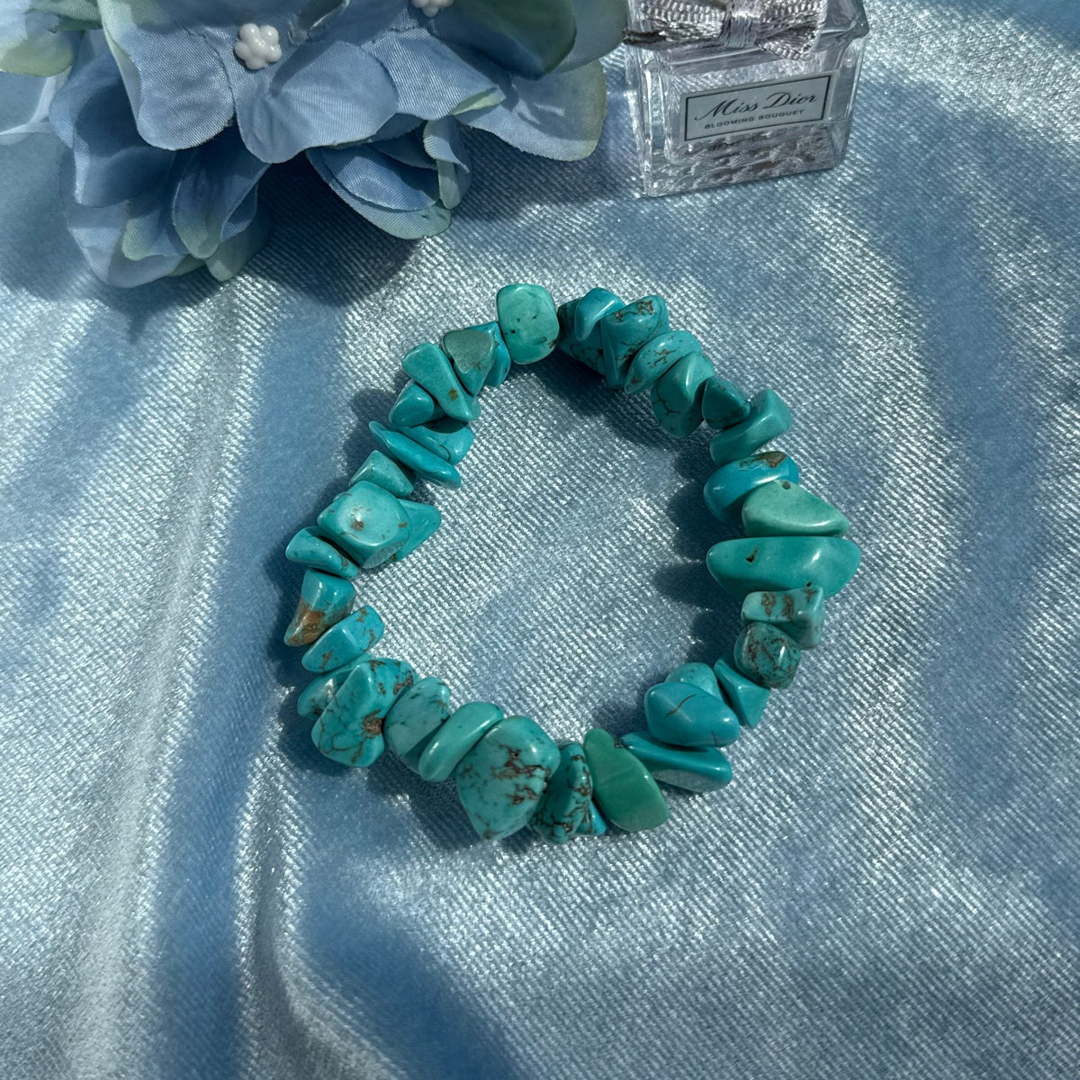 Wealth | Turquoise Tumbled Stone Bracelet
