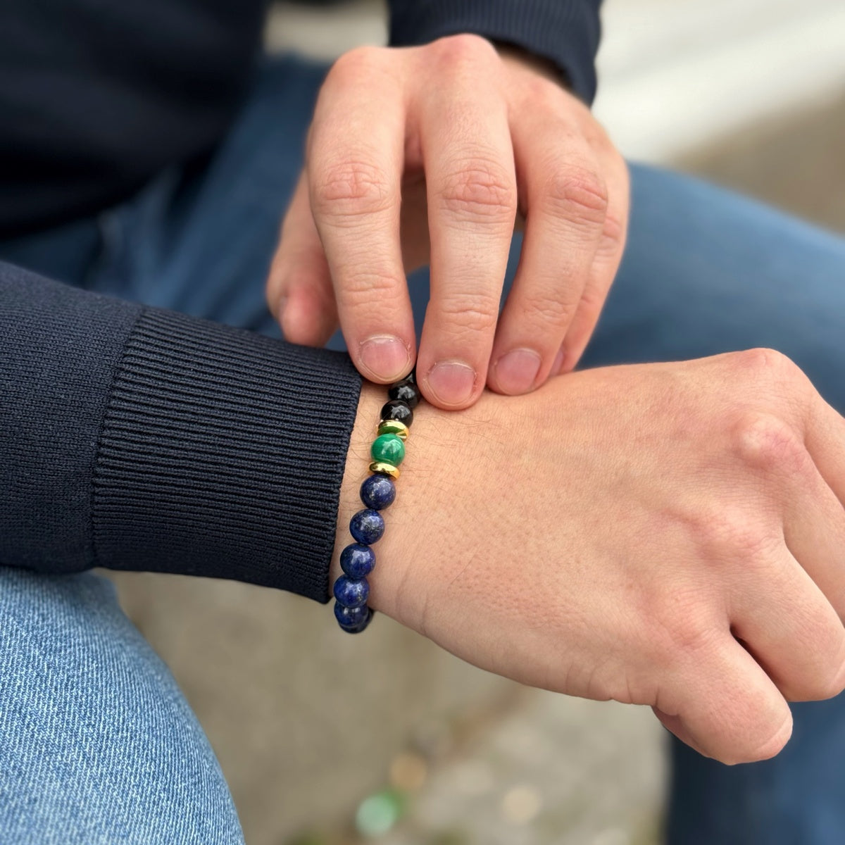 Luxury Men’s Gemstone Bracelet
