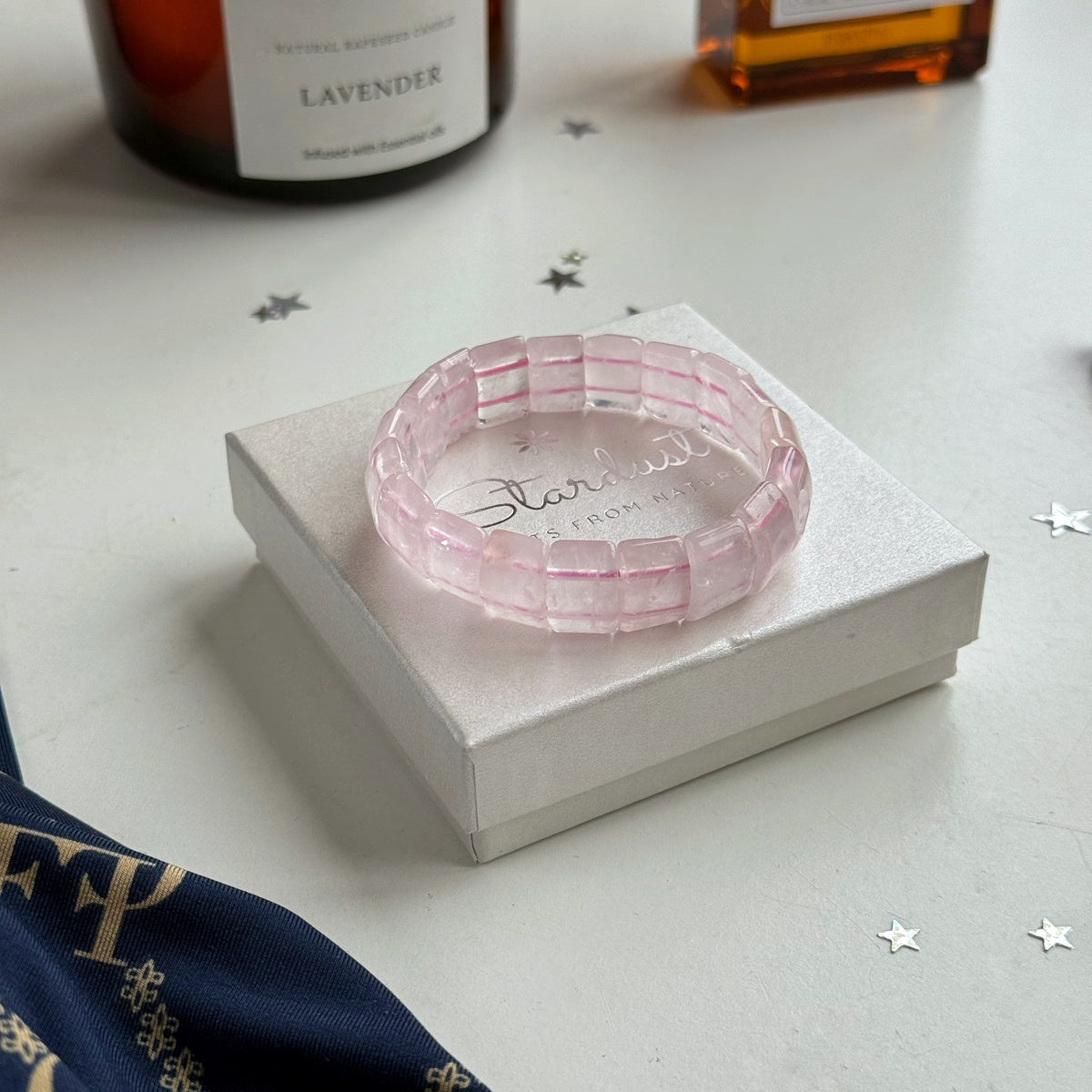 Luxury Rose Quartz Bangle Bracelet AAA grade