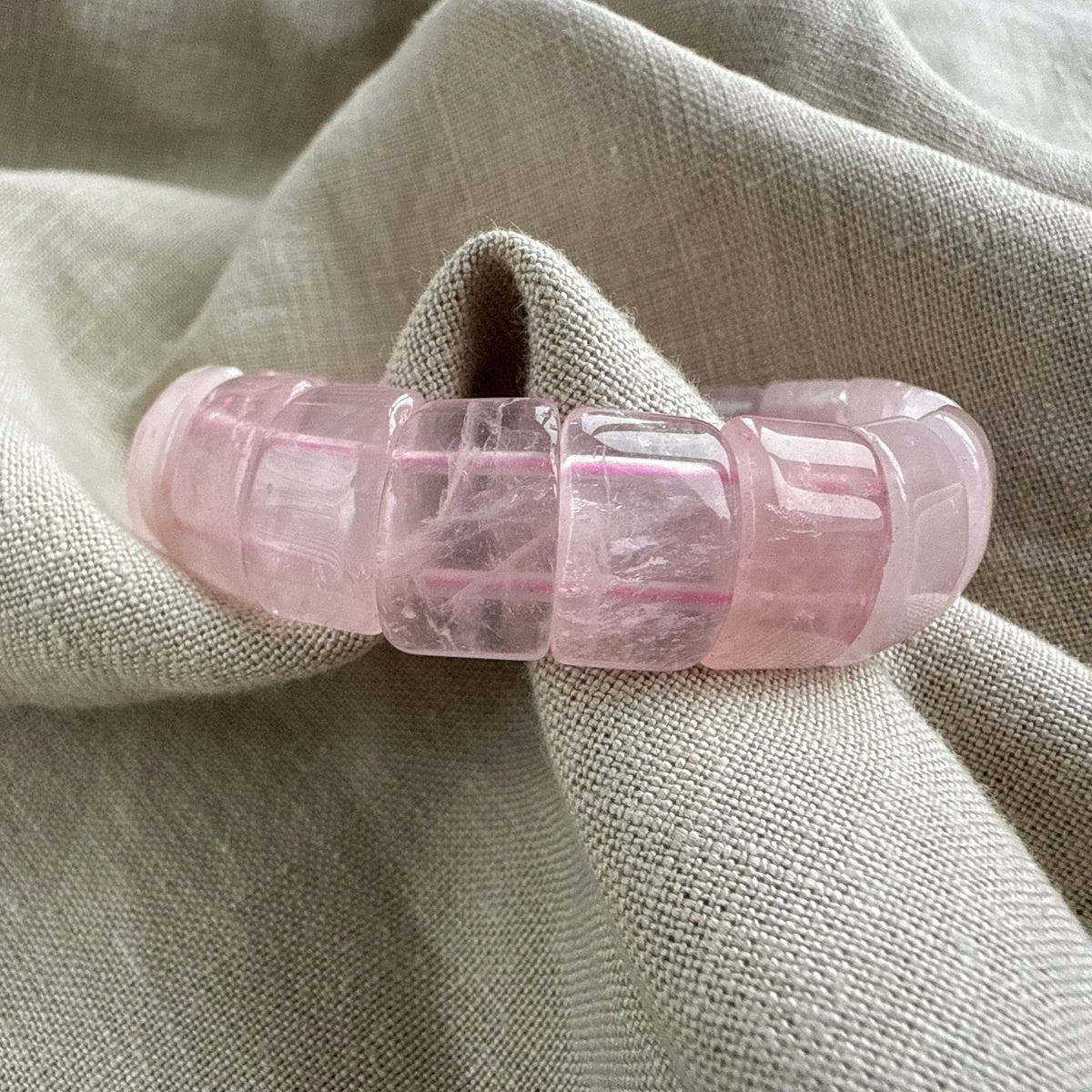 Luxury Rose Quartz Bangle Bracelet AAA grade