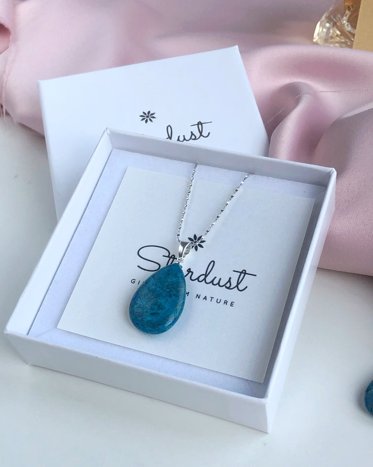 Blue Onyx Drop Pendant