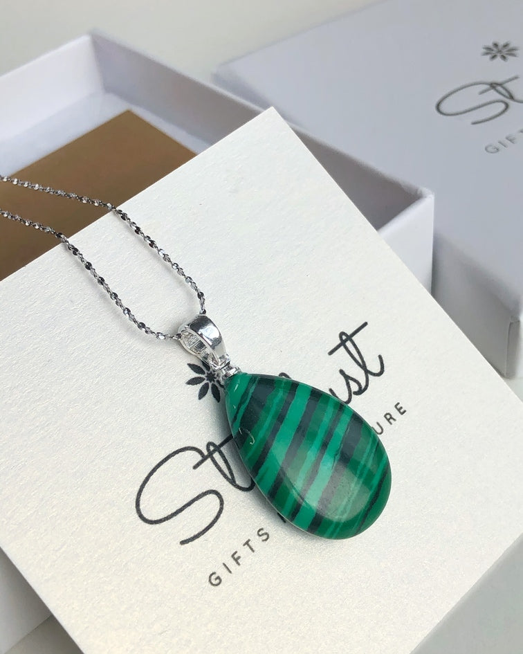 Green Jade Drop Pendant 1.5x2.5cm