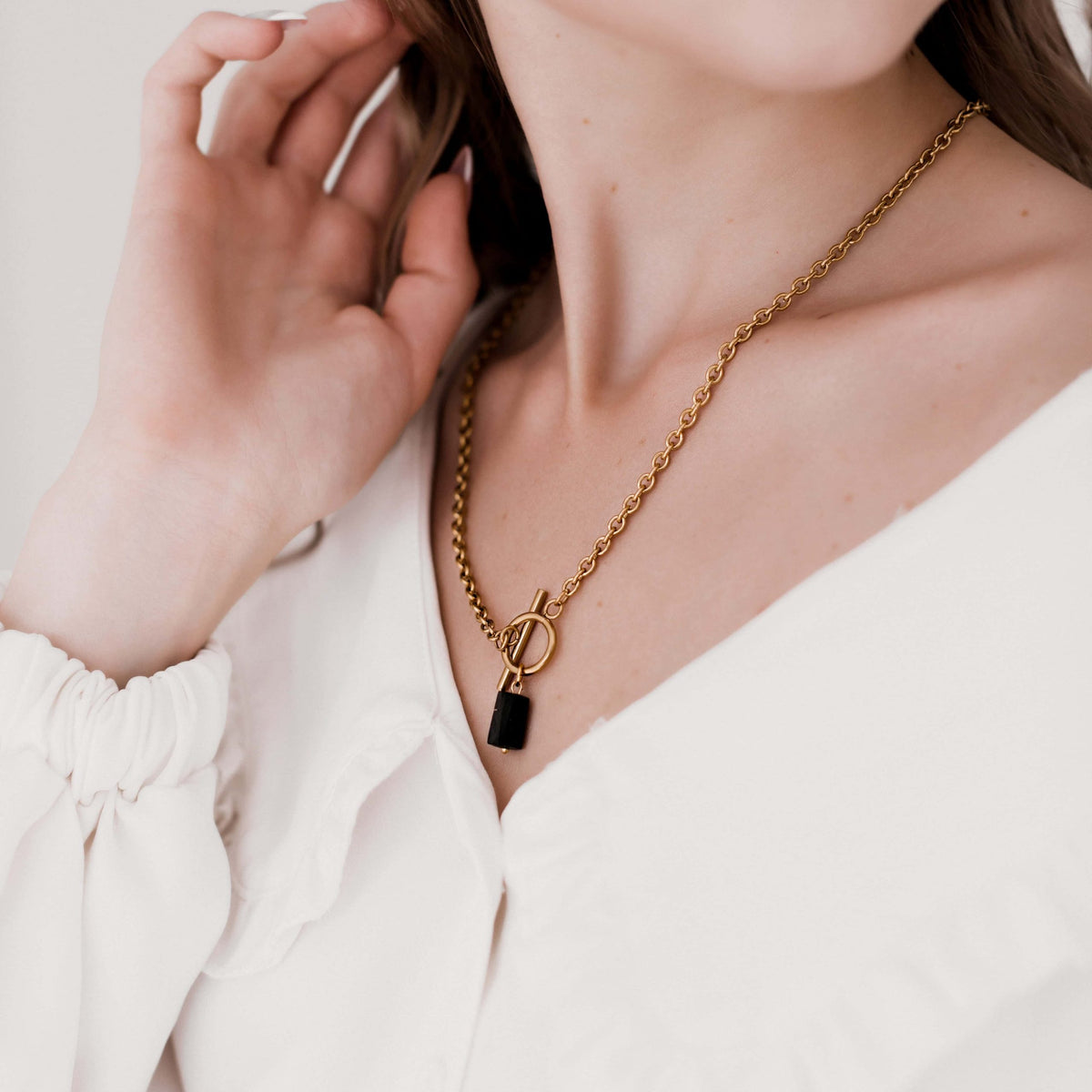 Shungite pendant necklace