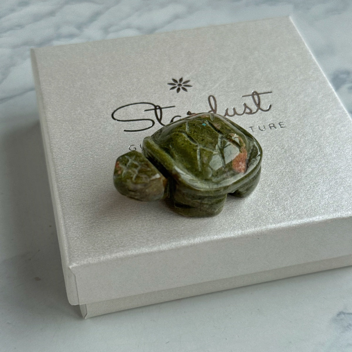 Hand Carved Crystal Turtle, Natural Stone Gift