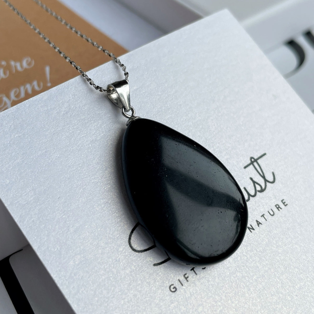 Black Obsidian necklace 3cm