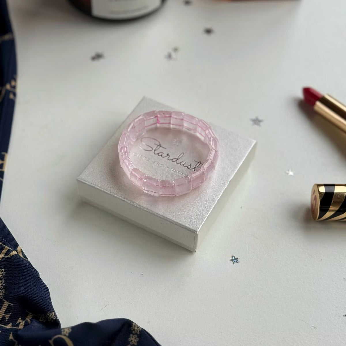 Luxury Rose Quartz Bangle Bracelet AAA grade