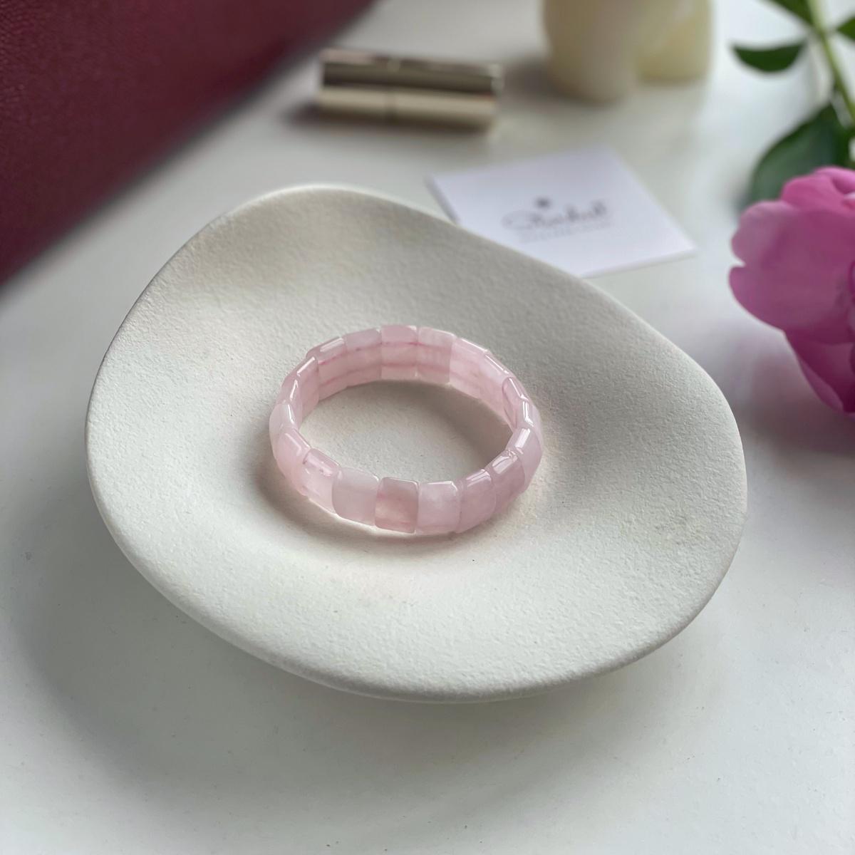 Luxury Rose Quartz Bangle Bracelet AAA grade