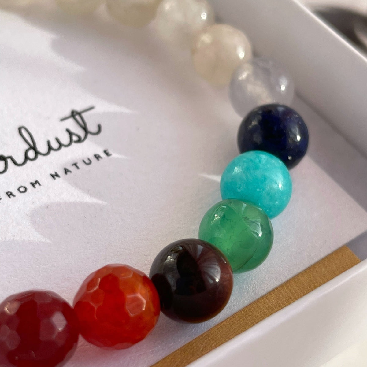 7 Chakra Gemstone Bracelet with Moonstone | Balance & Harmony