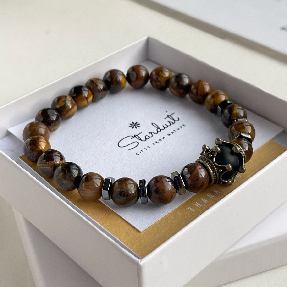 MAJESTY | Men’s Tiger Eye & Black Onyx Bracelet