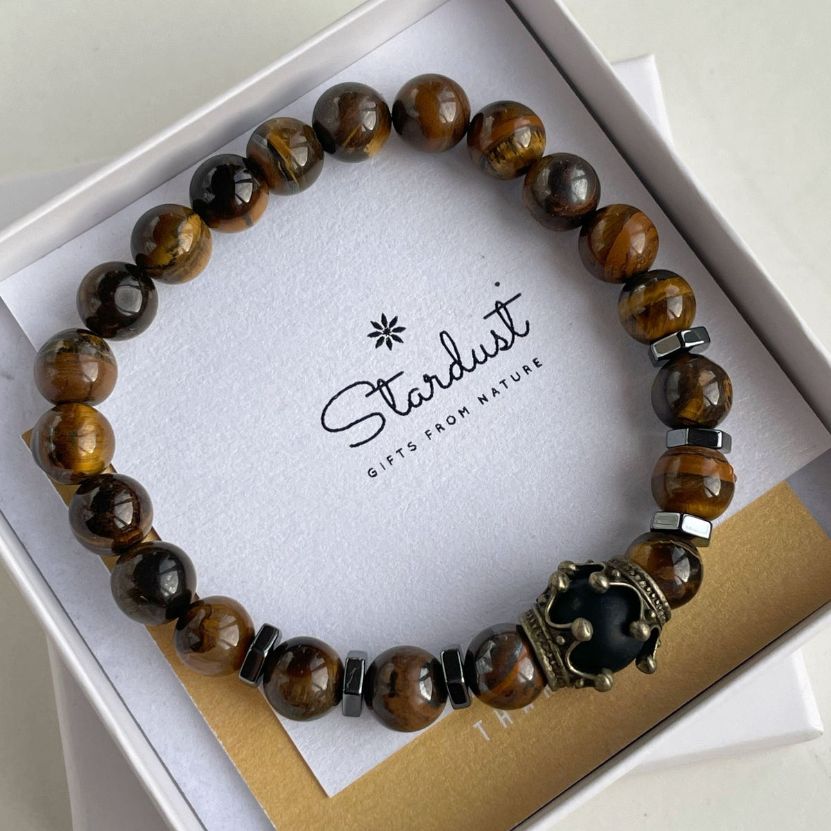 MAJESTY | Men’s Tiger Eye & Black Onyx Bracelet