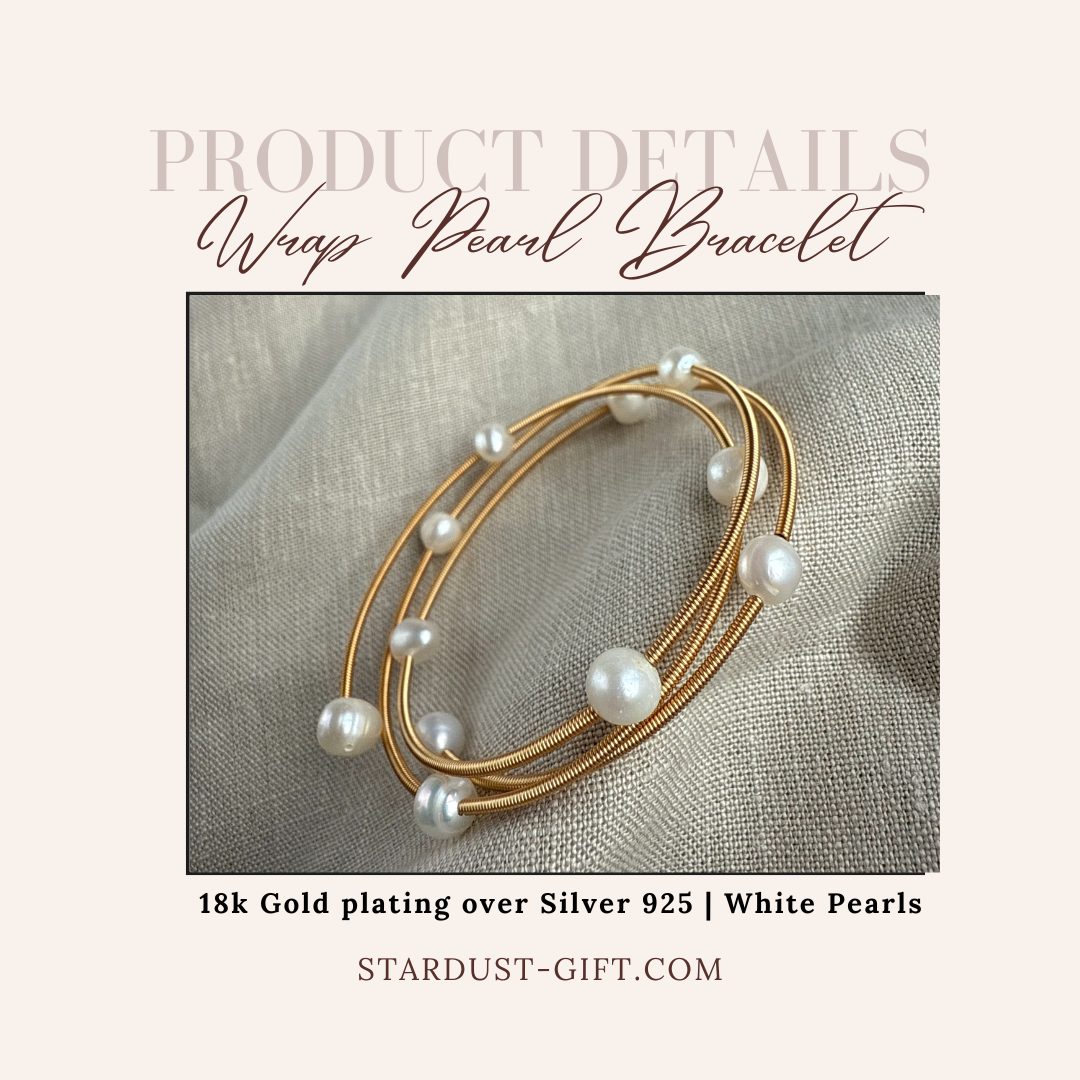 Triple Wrap Pearl Bracelet