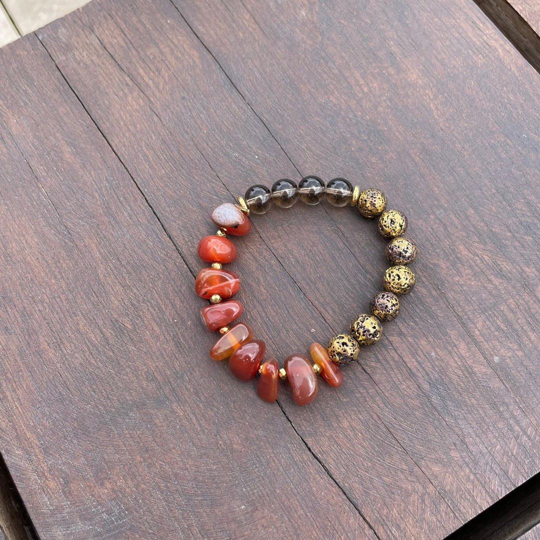 Luxury Tumbled Carnelian bracelet