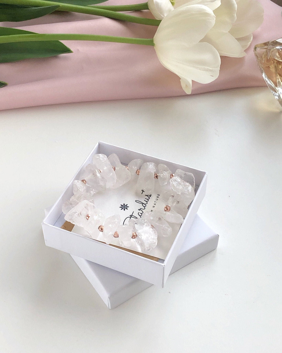 Raw Clear Quartz bracelet
