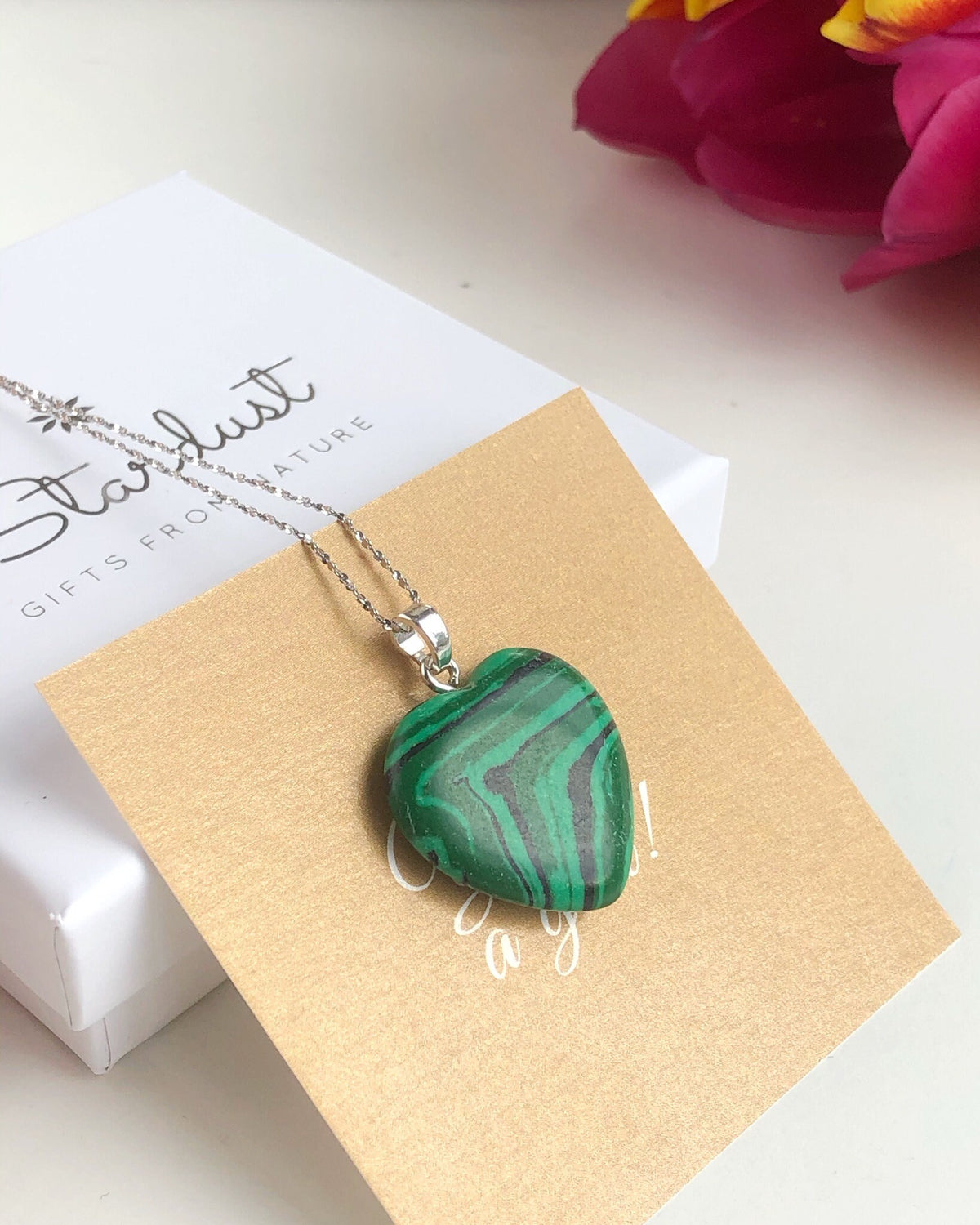 Malachite Heart pendant