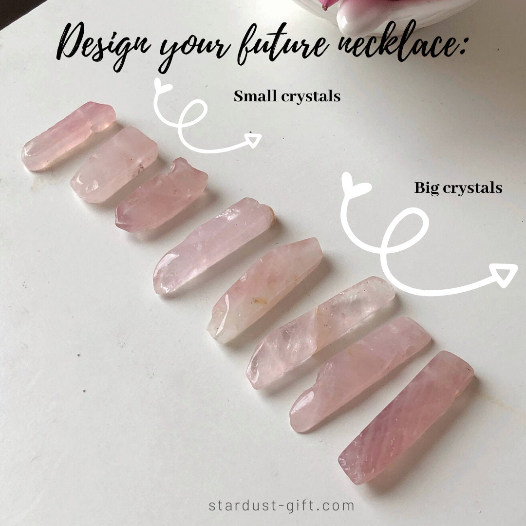 Rose Quartz Bar Pendant