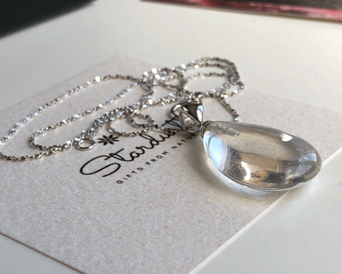 Rare Clear Quartz Pendant necklace