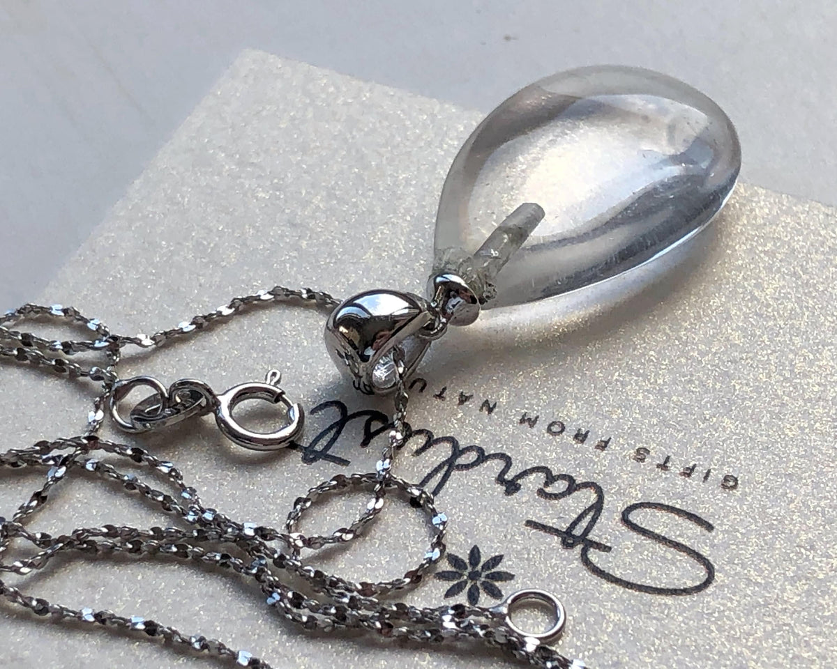 Rare Clear Quartz Pendant necklace