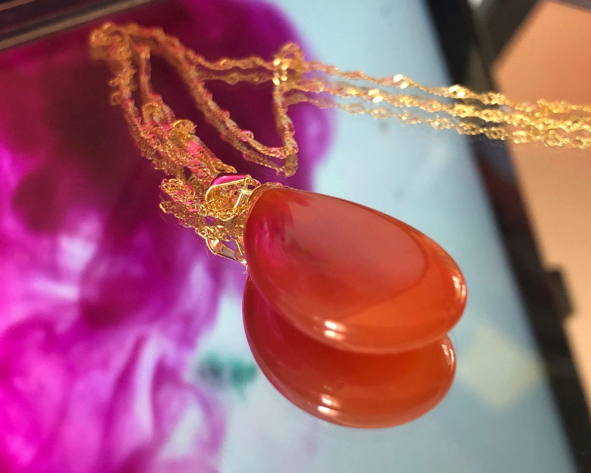 Carnelian Pendant, Birthday gift for her