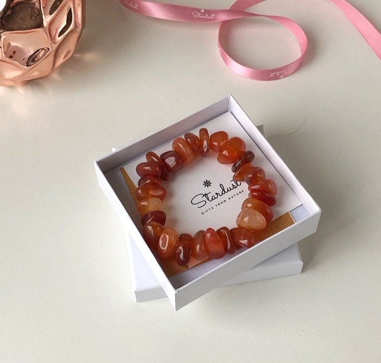 Tumbled Carnelian bracelet for her