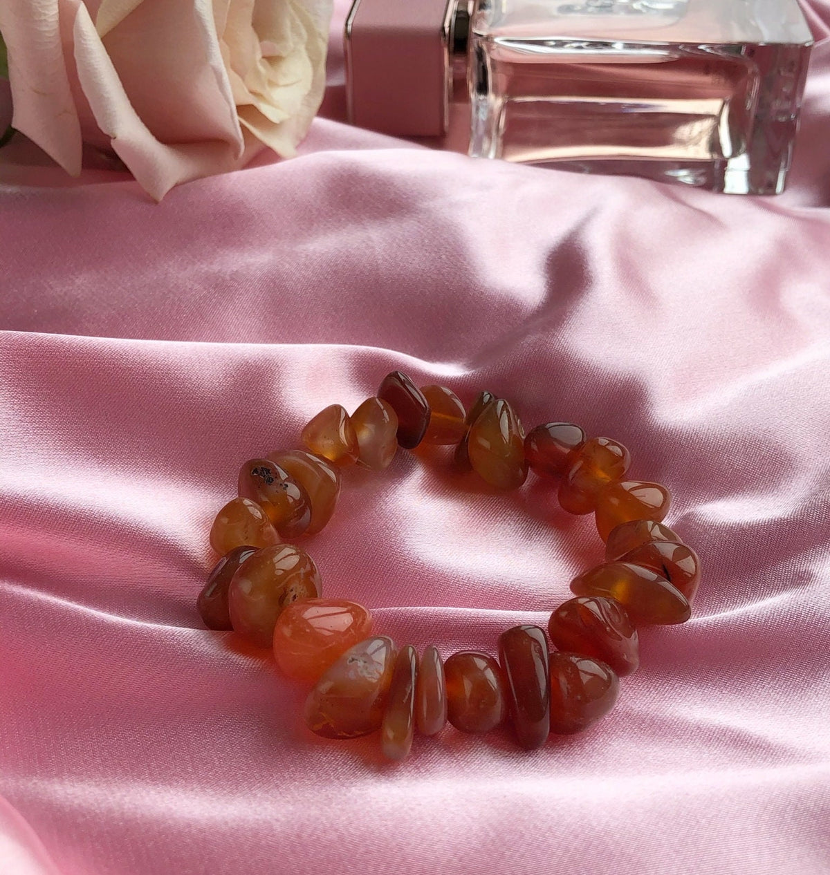 Tumbled Carnelian bracelet for her