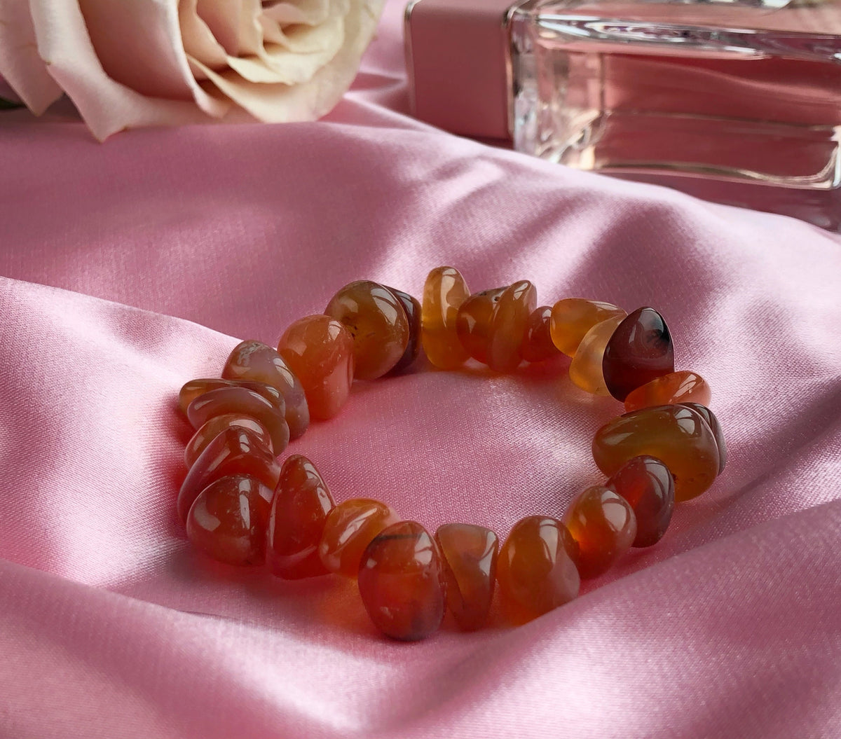 Tumbled Carnelian bracelet for her