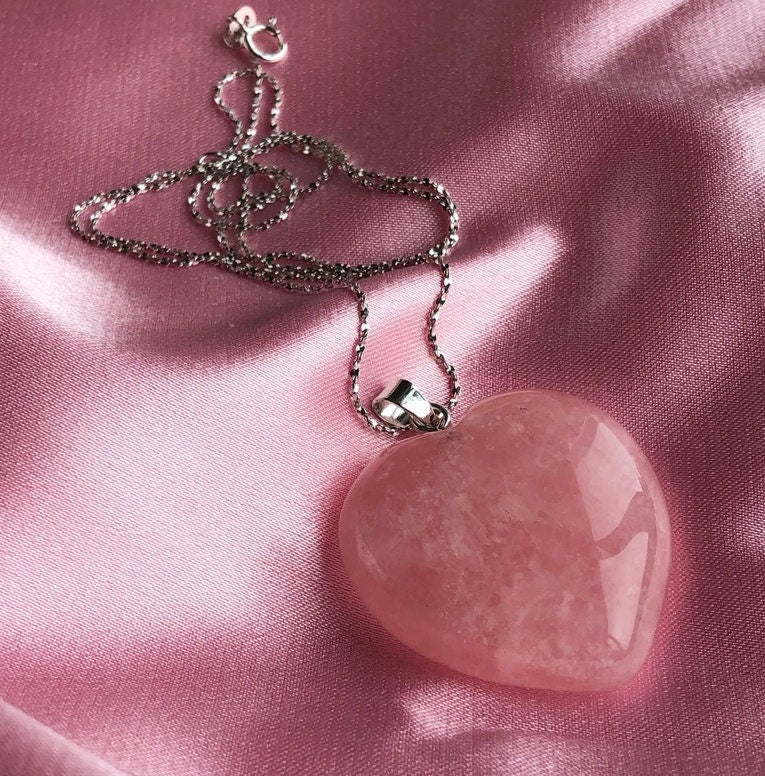 Vibrant pink Rose Quartz Pendant