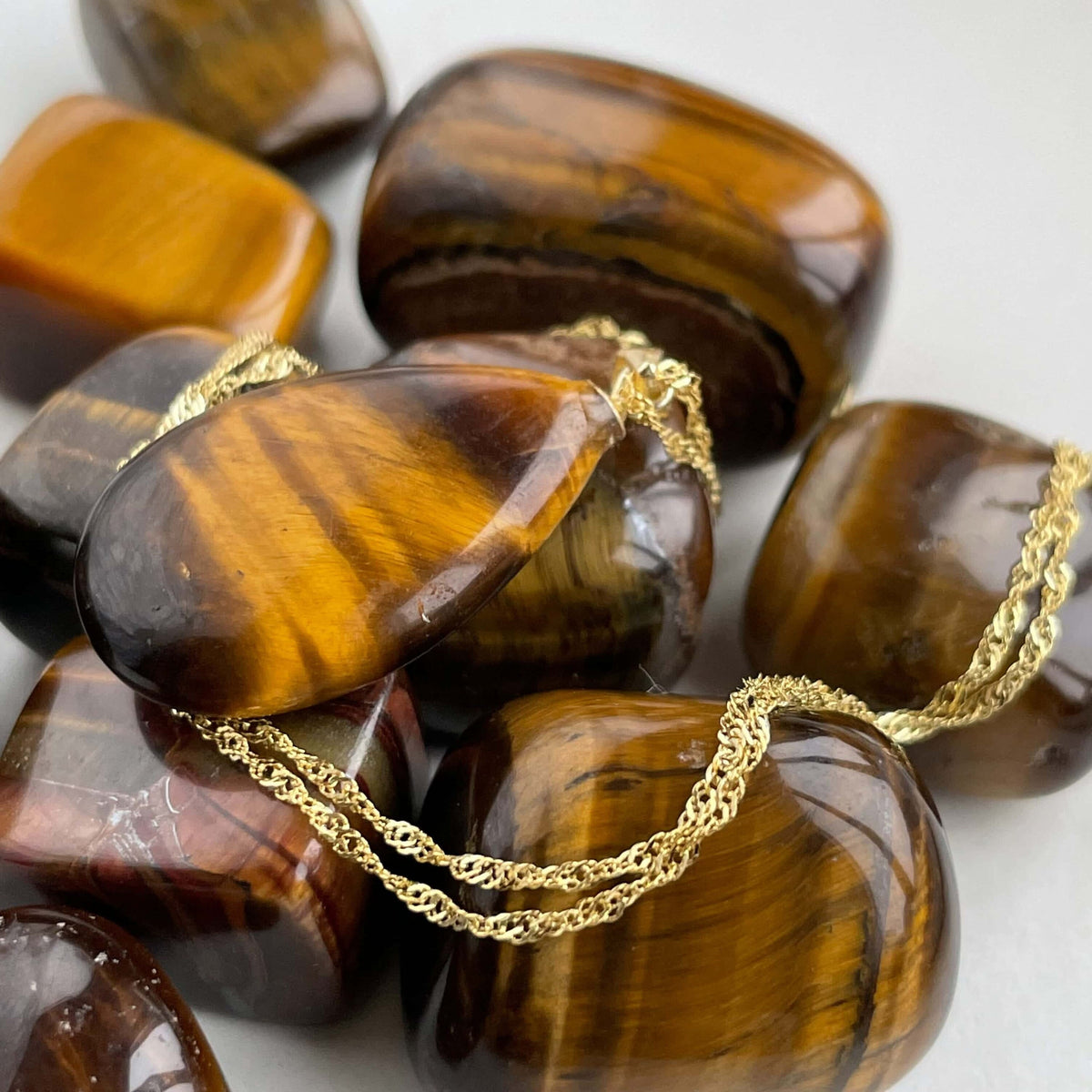 Tiger Eye Pendant Necklace